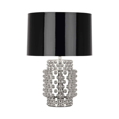 Dolly Table Lamp in Nickel Metallic/Black (Small).