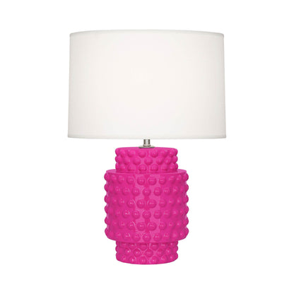 Dolly Table Lamp in Razzle Rose/White (Small).