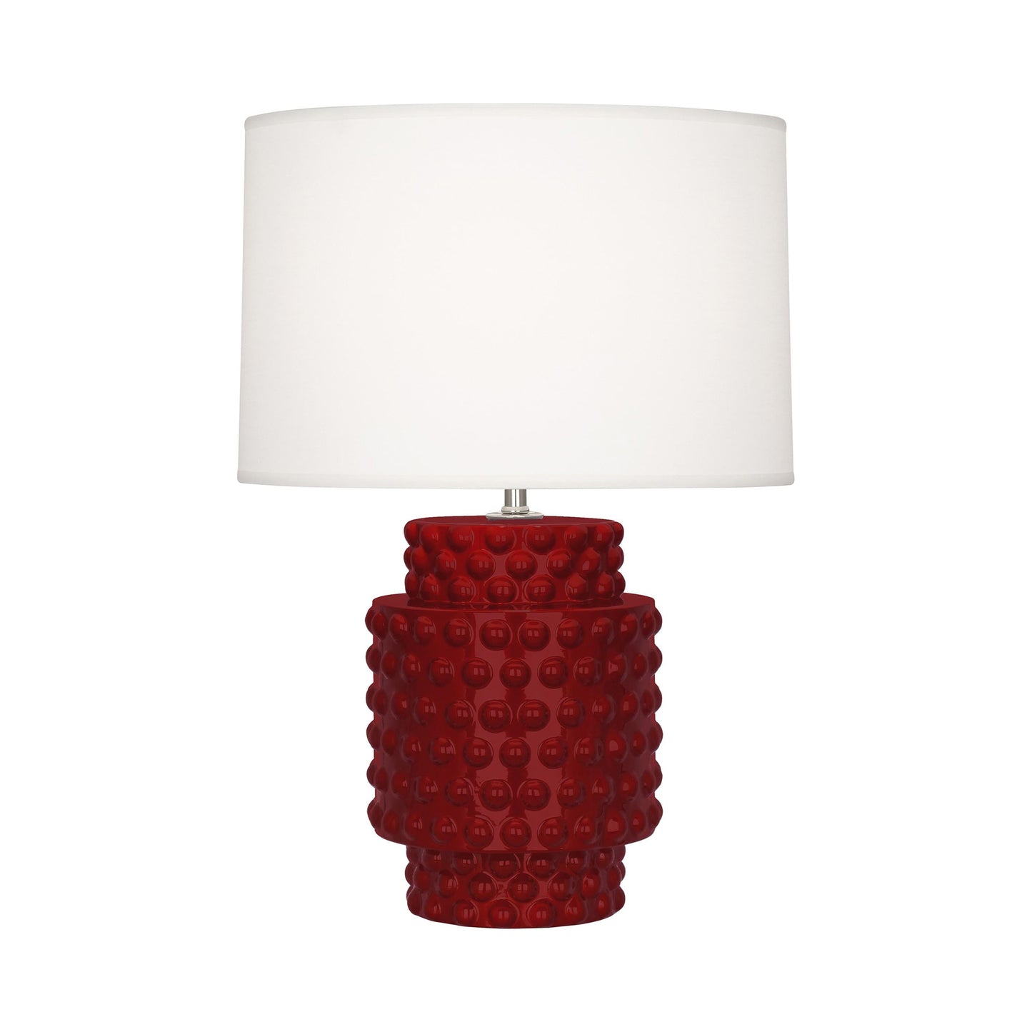 Dolly Table Lamp in Sangria/White (Small).
