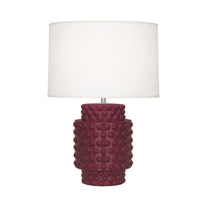 Dolly Table Lamp in Sugar Plum/White (Small).