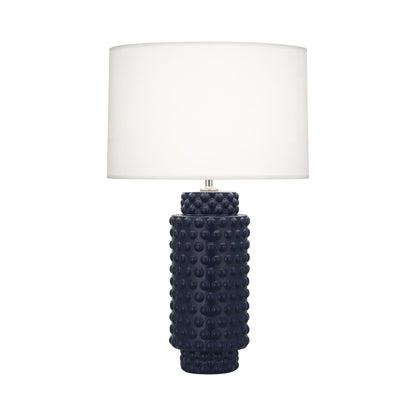 Dolly Table Lamp in Matte Midnight Blue/White (Large).