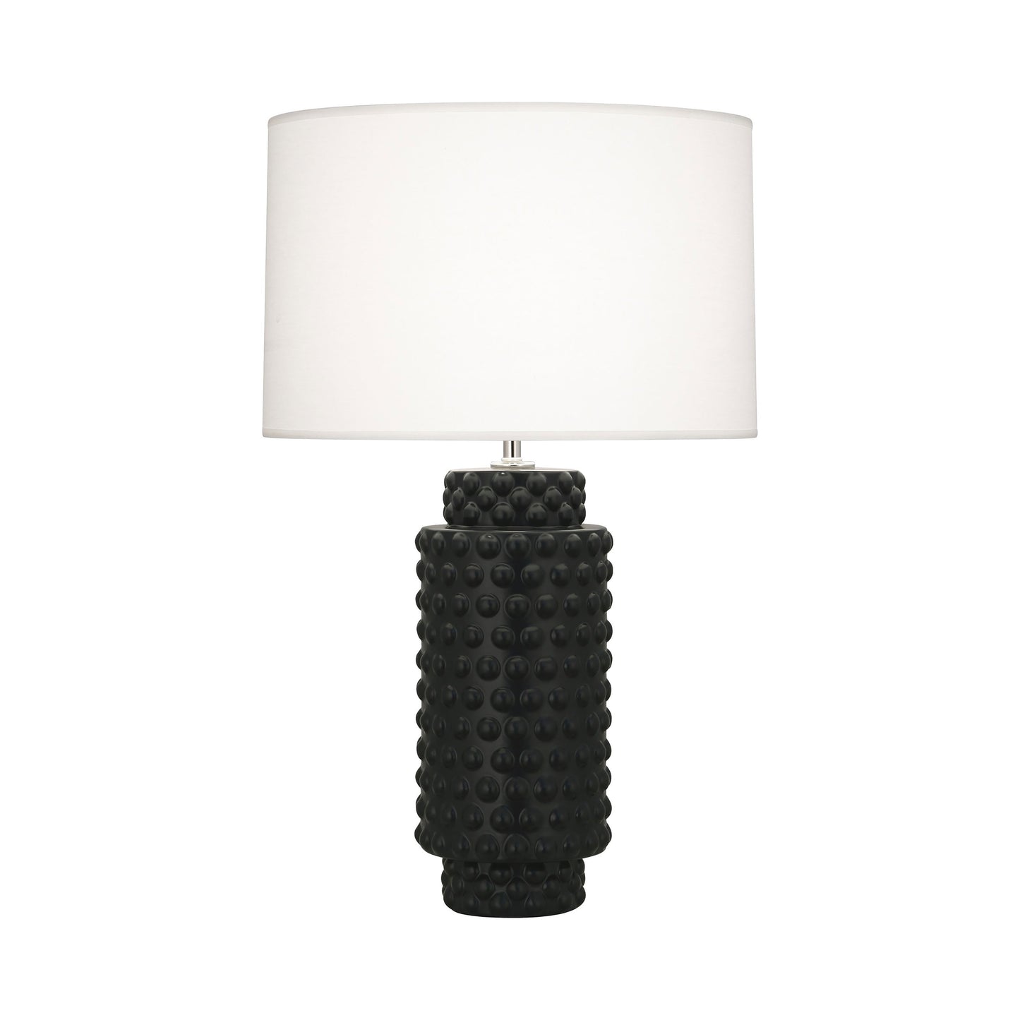Dolly Table Lamp in Matte Obsidian/White (Large).
