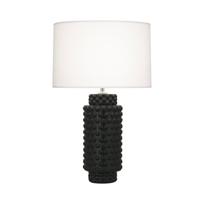 Dolly Table Lamp in Matte Obsidian/White (Large).