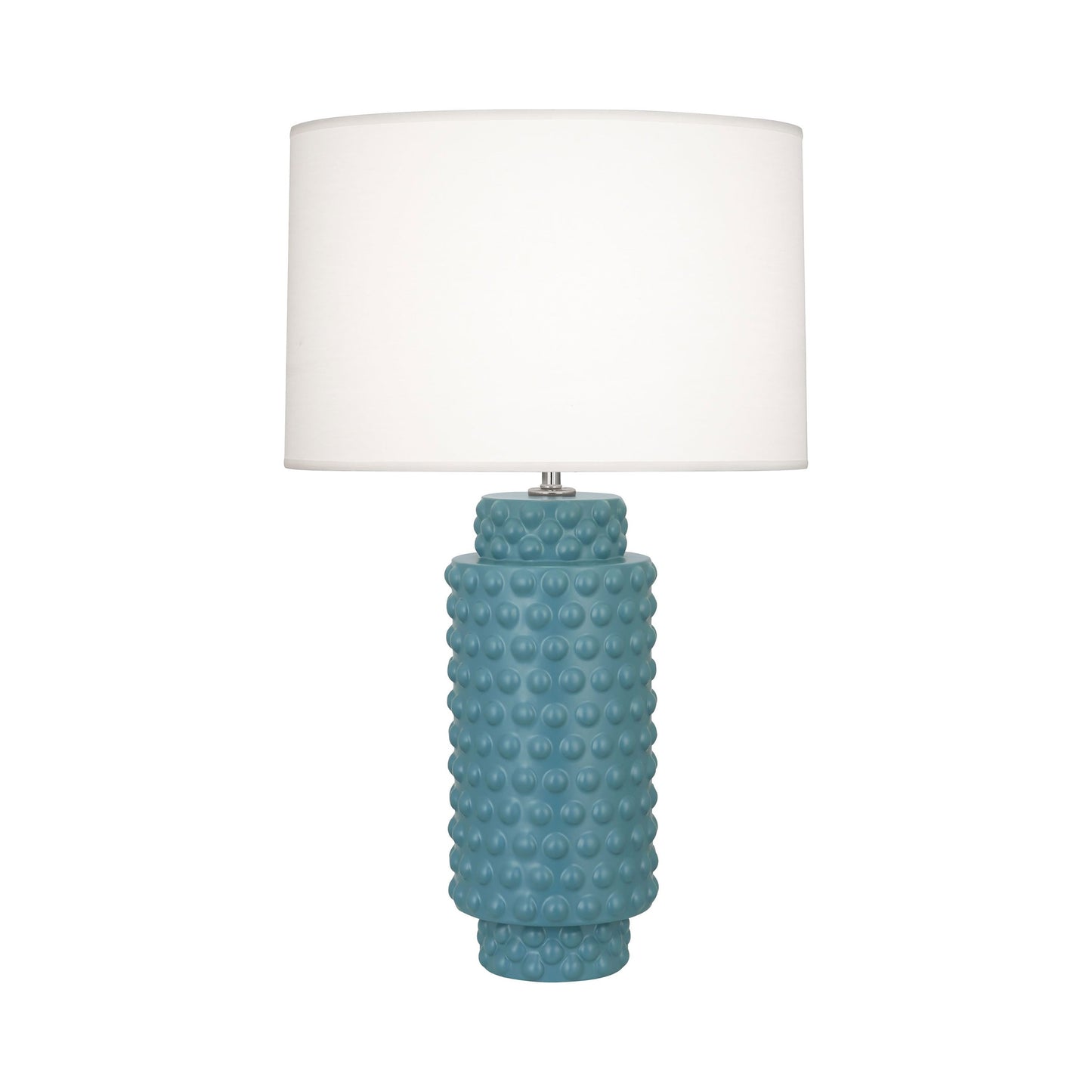 Dolly Table Lamp in Matte Steel Blue/White (Large).
