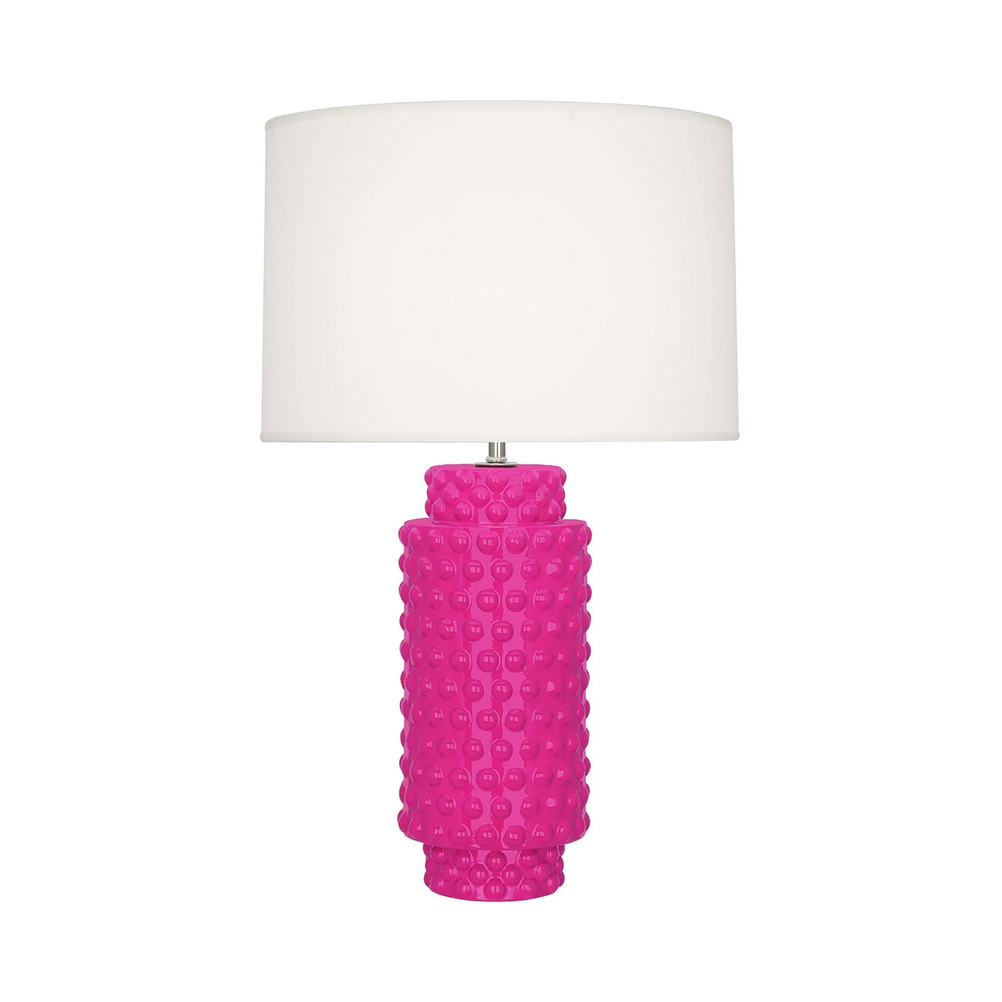 Dolly Table Lamp in Razzle Rose/White (Large).