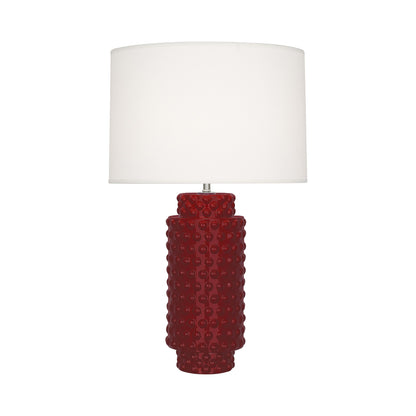 Dolly Table Lamp in Sangria/White (Large).
