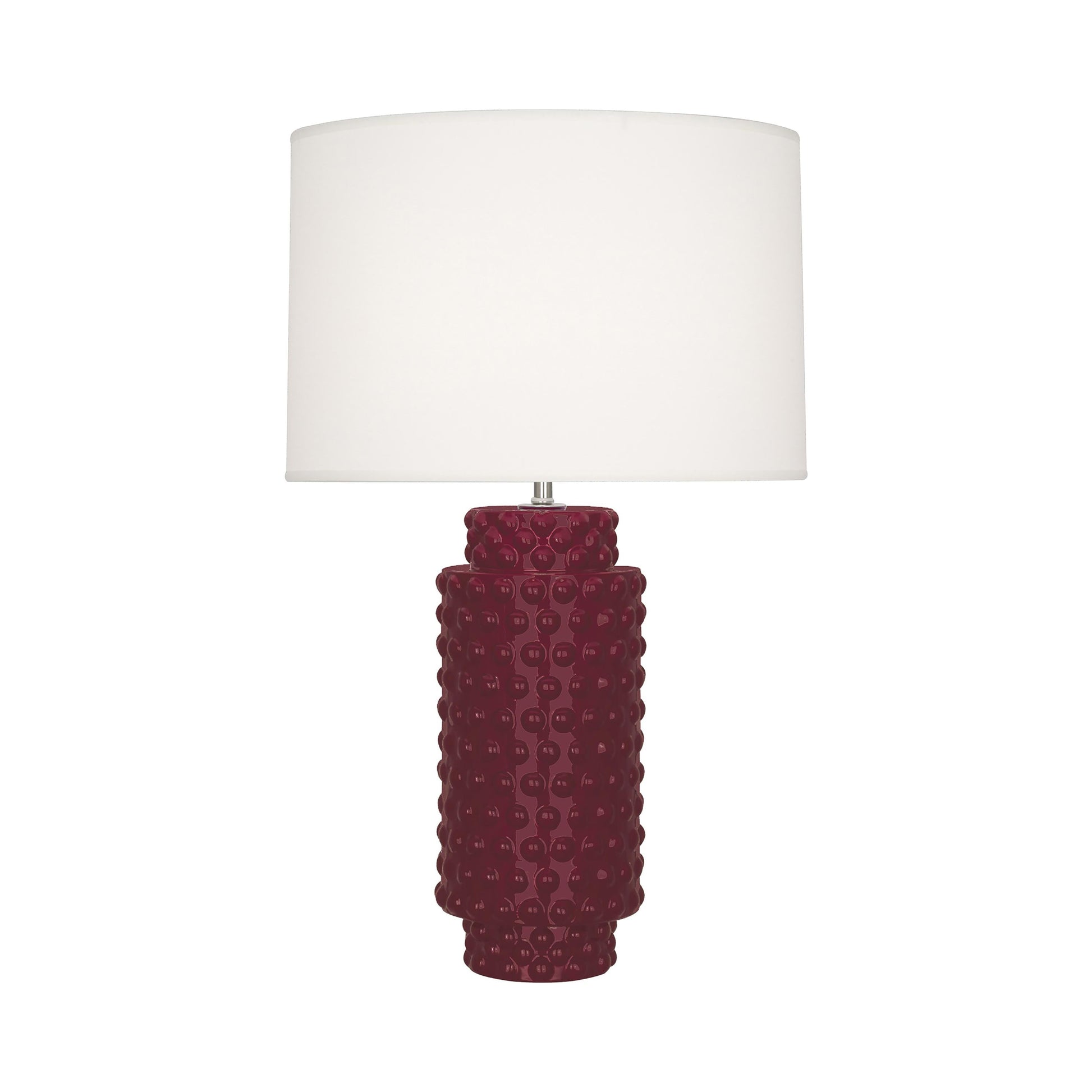 Dolly Table Lamp in Sugar Plum/White (Large).