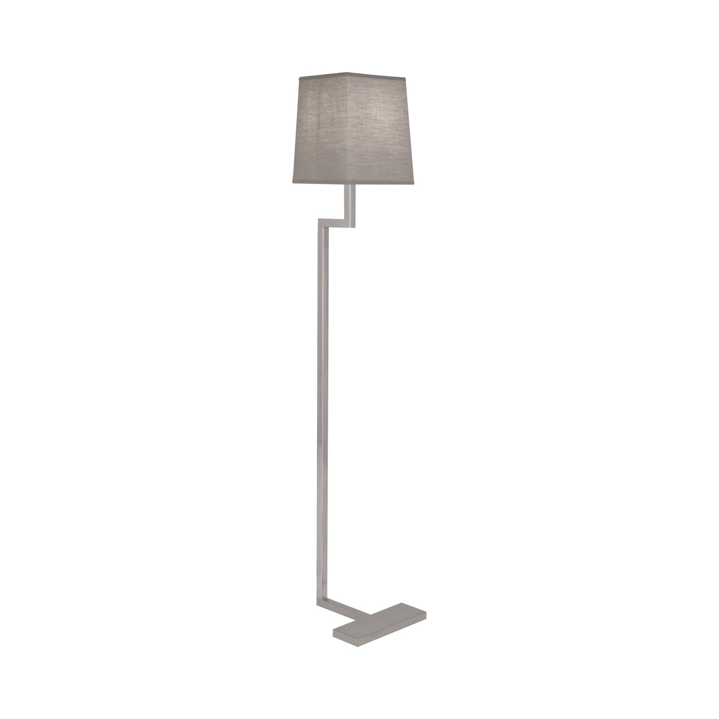 Doughnut C Floor Lamp in Antique Silver/Smoke Gray (Small).