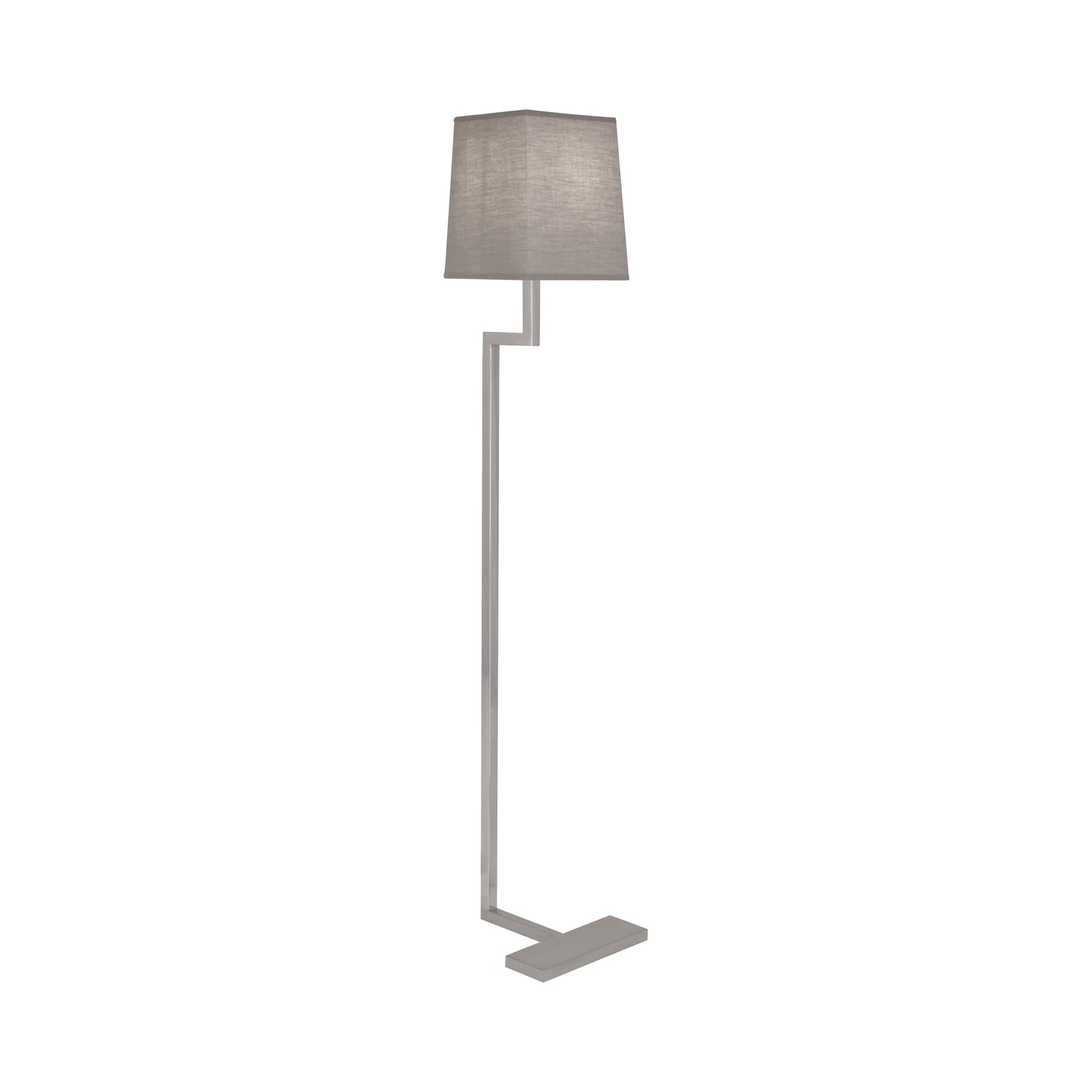 Doughnut C Floor Lamp in Antique Silver/Smoke Gray (Small).