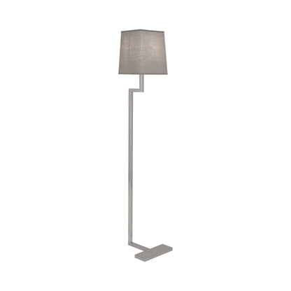 Doughnut C Floor Lamp in Antique Silver/Smoke Gray (Small).