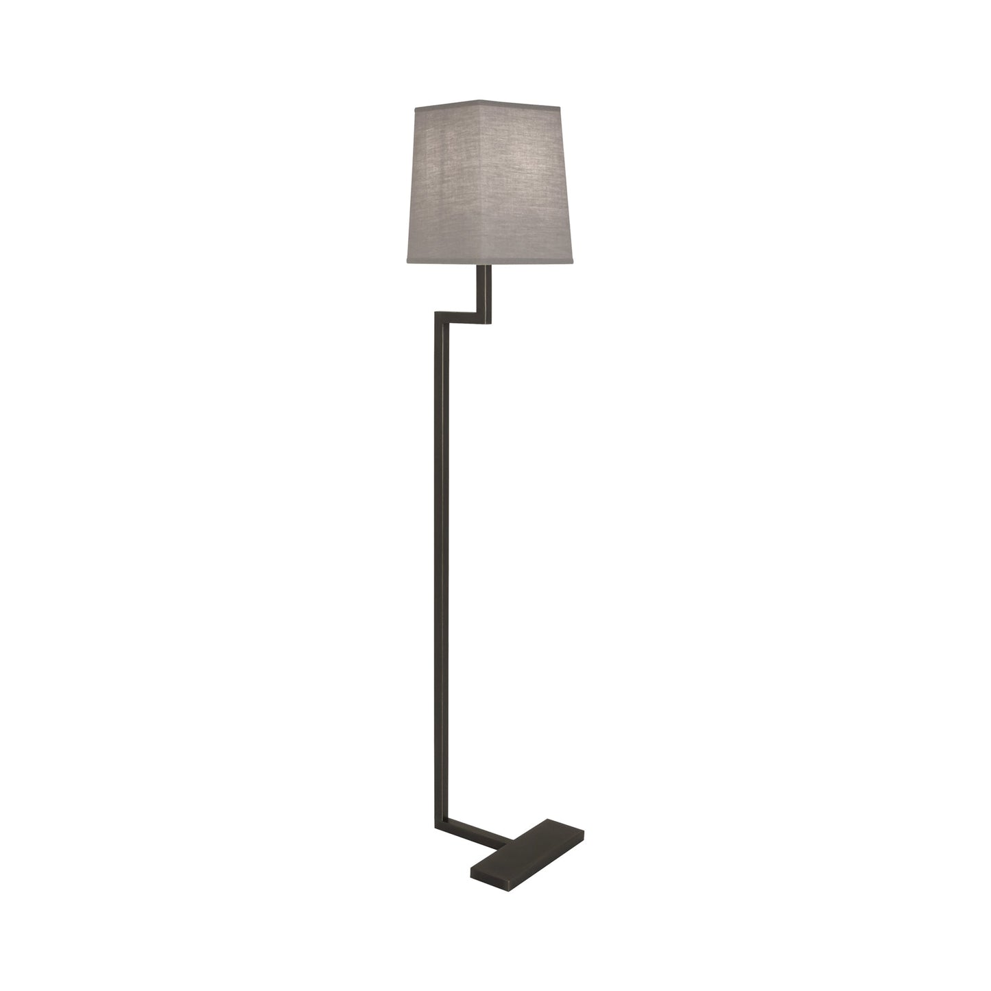 Doughnut C Floor Lamp in Deep Patina Bronze/Smoke Gray (Small).