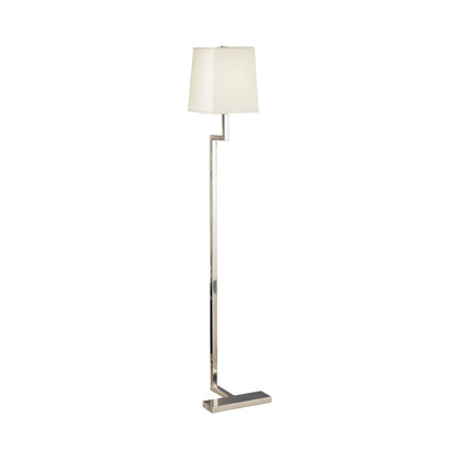 Doughnut C Floor Lamp in Antique Silver/Snowflake (Small).