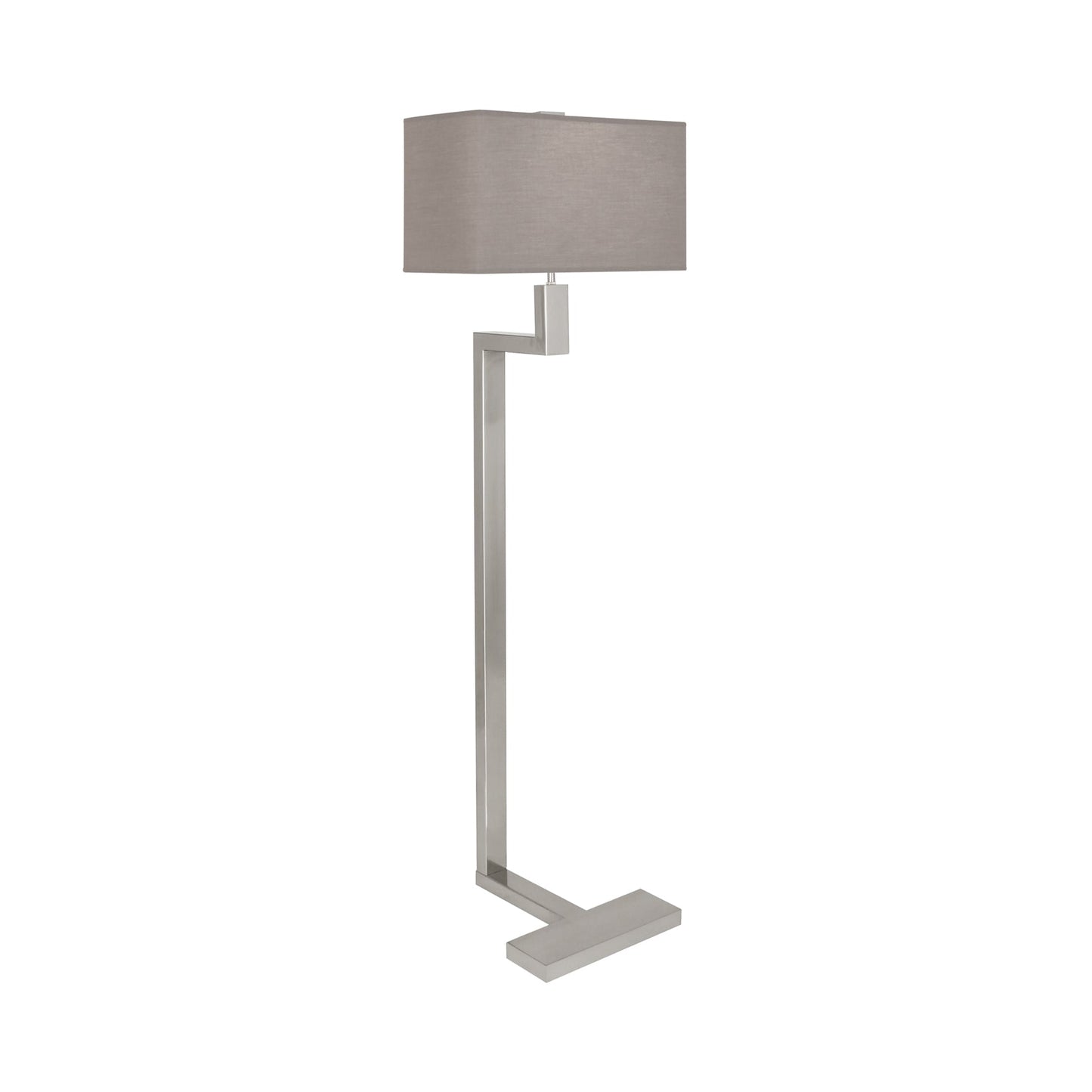Doughnut C Floor Lamp in Antique Silver/Smoke Gray (Large).