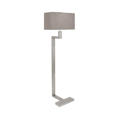 Doughnut C Floor Lamp in Antique Silver/Smoke Gray (Large).