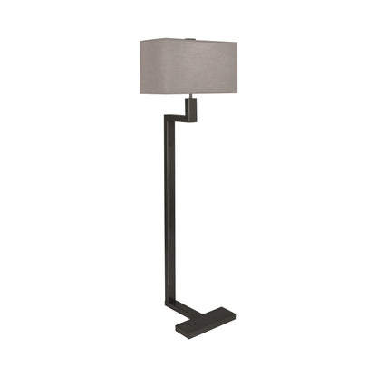 Doughnut C Floor Lamp in Deep Patina Bronze/Smoke Gray (Large).