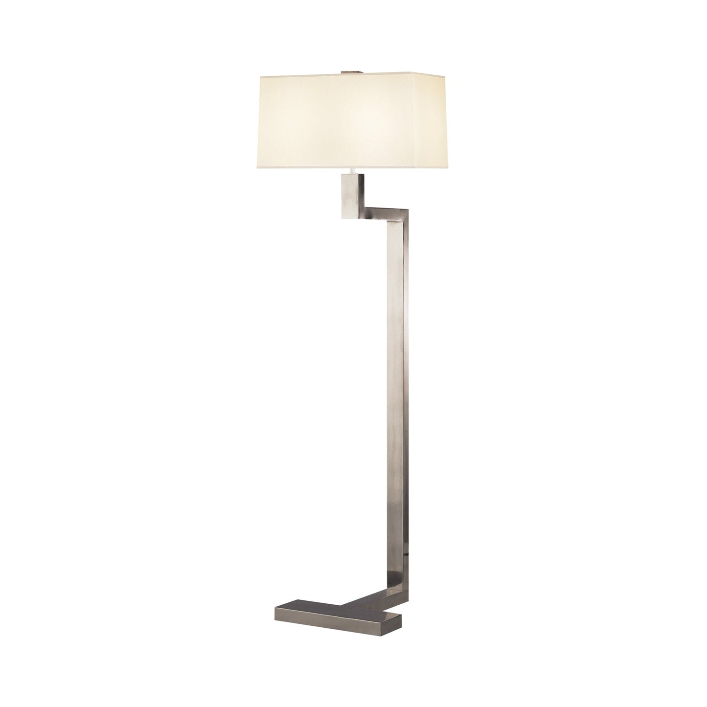 Doughnut C Floor Lamp in Antique Silver/Snowflake (Large).
