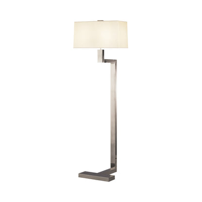 Doughnut C Floor Lamp in Antique Silver/Snowflake (Large).