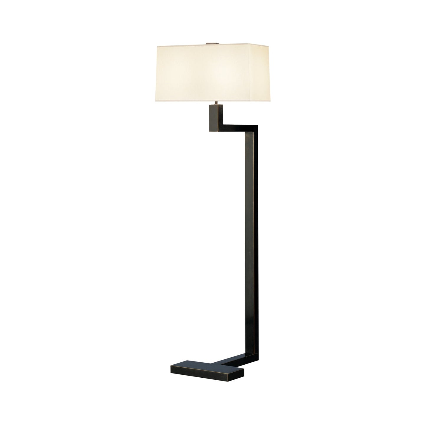 Doughnut C Floor Lamp in Deep Patina Bronze/Snowflake (Large).