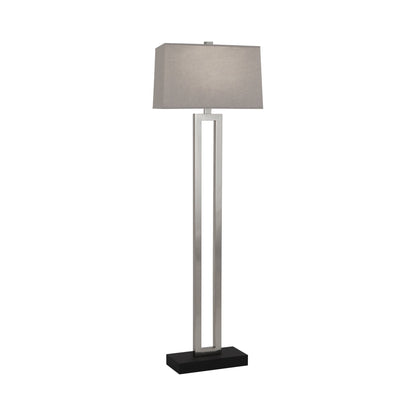 Doughnut Floor Lamp in Antique Silver/Smoke Gray.