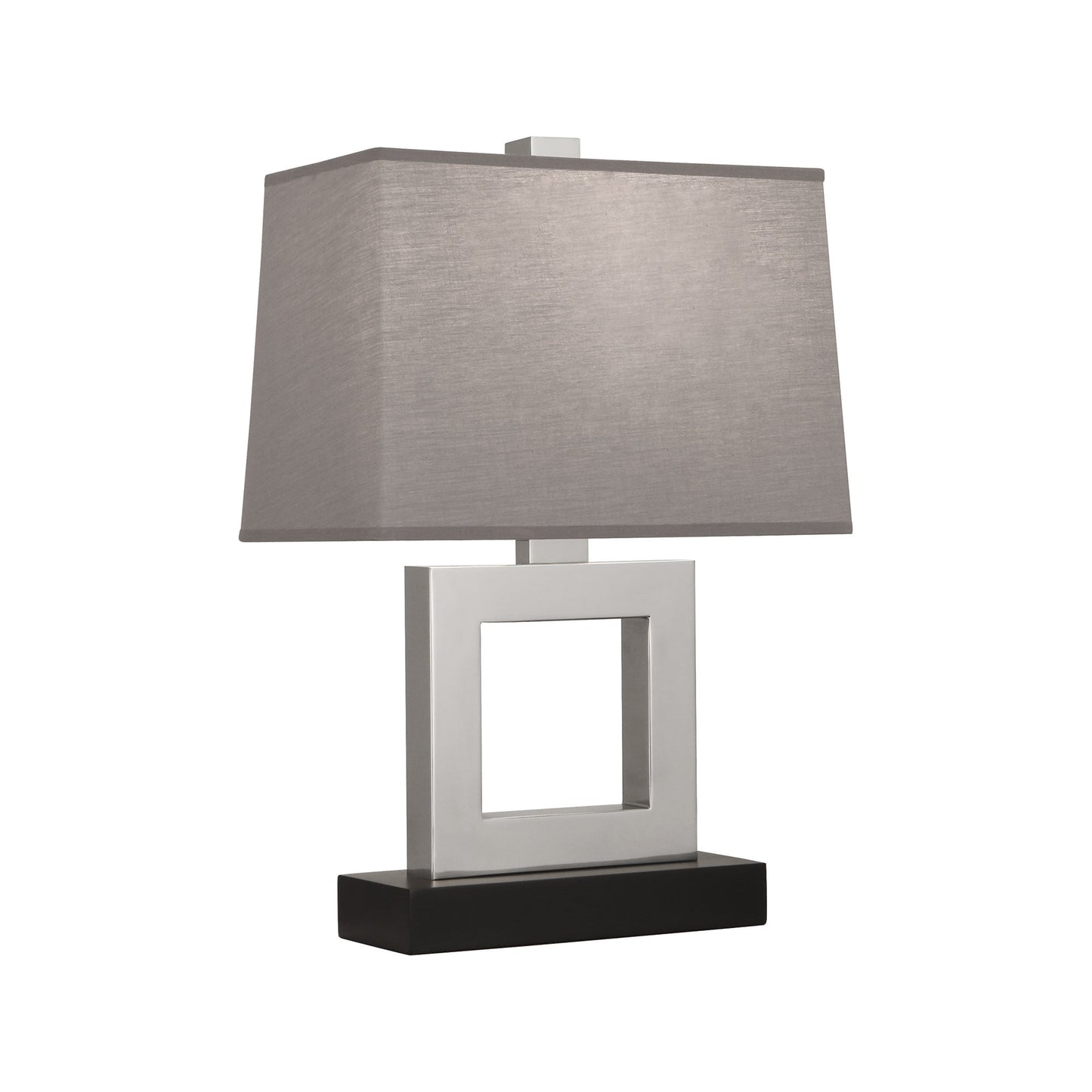 Doughnut Table Lamp in Antique Silver/Smoke Gray (Small).