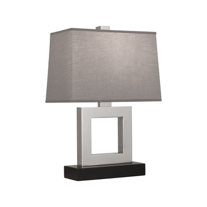 Doughnut Table Lamp in Antique Silver/Smoke Gray (Small).