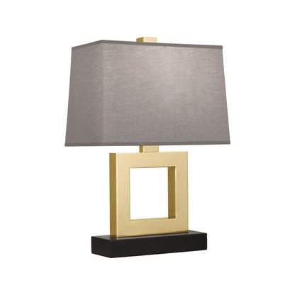 Doughnut Table Lamp in Natural Brass/Smoke Gray (Small).