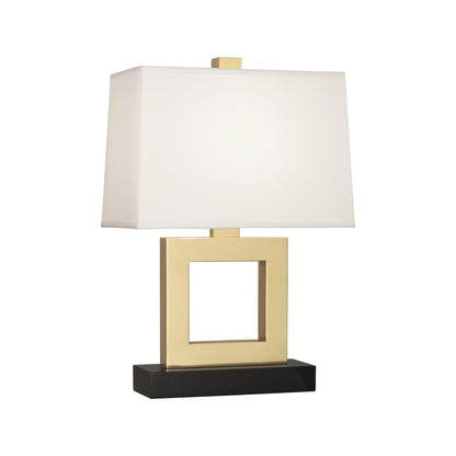 Doughnut Table Lamp in Natural Brass/Snowflake (Small).