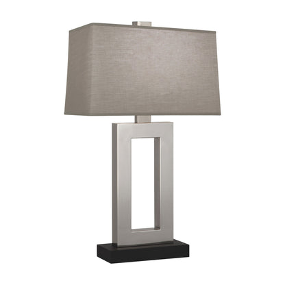 Doughnut Table Lamp in Antique Silver/Smoke Gray (Large).