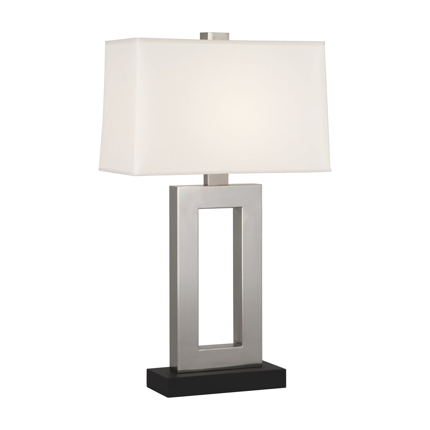 Doughnut Table Lamp in Antique Silver/Snowflake (Large).
