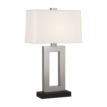 Doughnut Table Lamp in Antique Silver/Snowflake (Large).