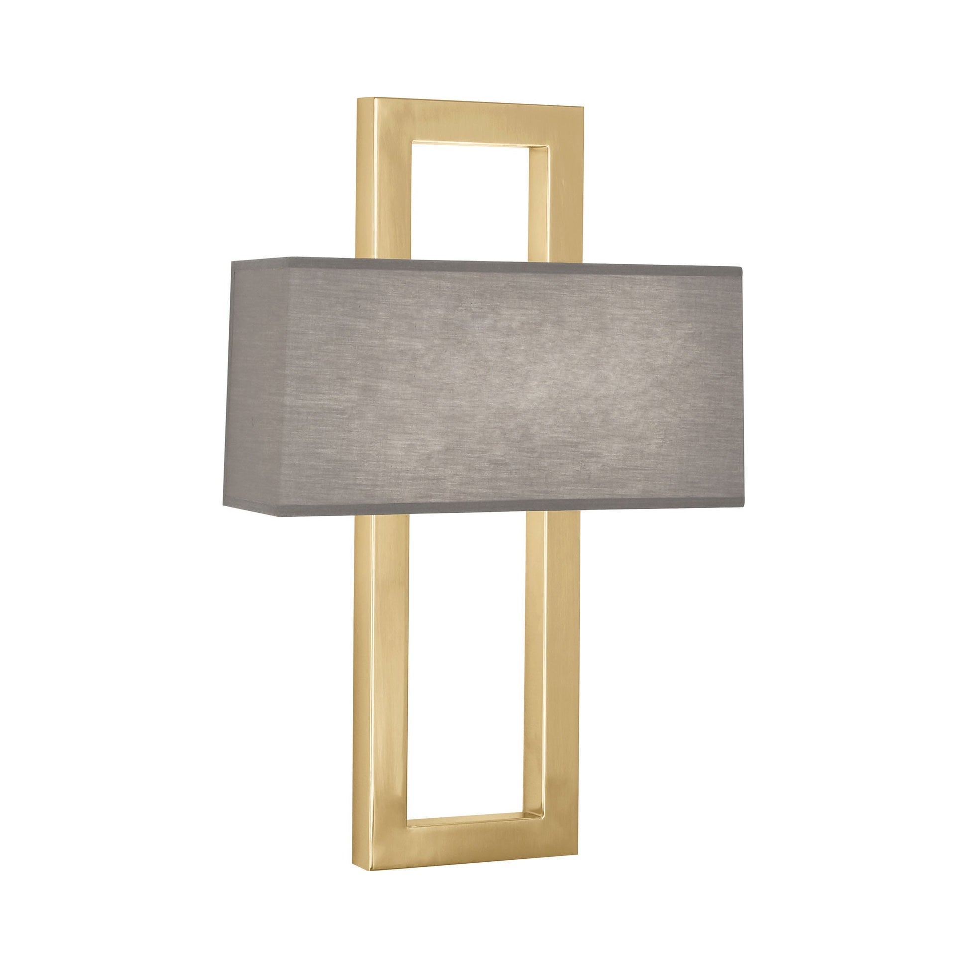 Doughnut Wall Light in Antique Brass/Smoke Gray.