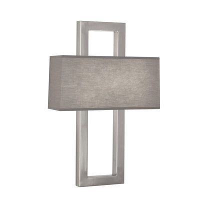 Doughnut Wall Light in Antique Silver/Smoke Gray.