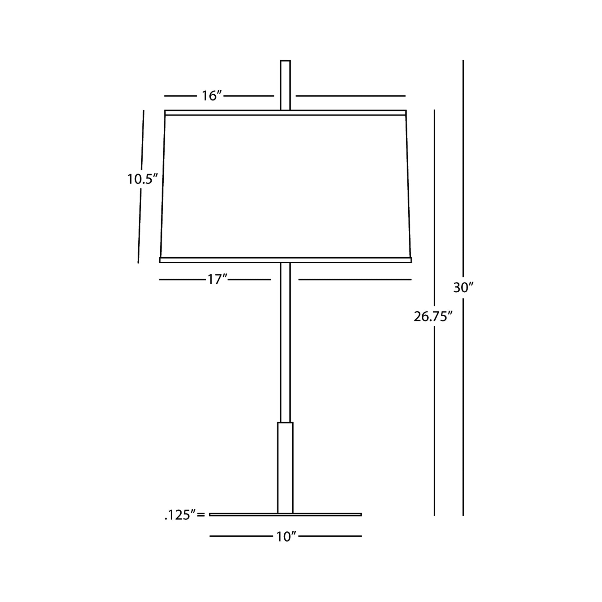 Echo Table Lamp - line drawing.
