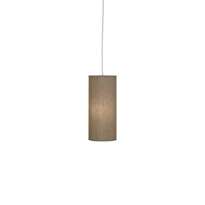 Elena Pendant Light in Mushroom Dupioni (Small).