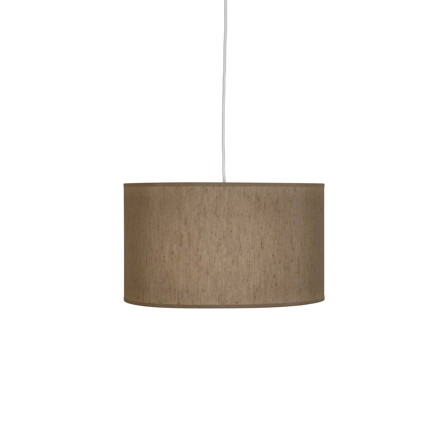 Elena Pendant Light in Mushroom Dupioni (Medium).