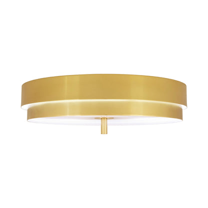 Elliott Flush Mount Ceiling Light in Modern Brass.