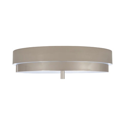 Elliott Flush Mount Ceiling Light in Polished Nickel.