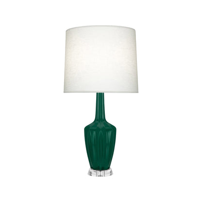 Emma Table Lamp in Jungle/Polished Nickel (Small).