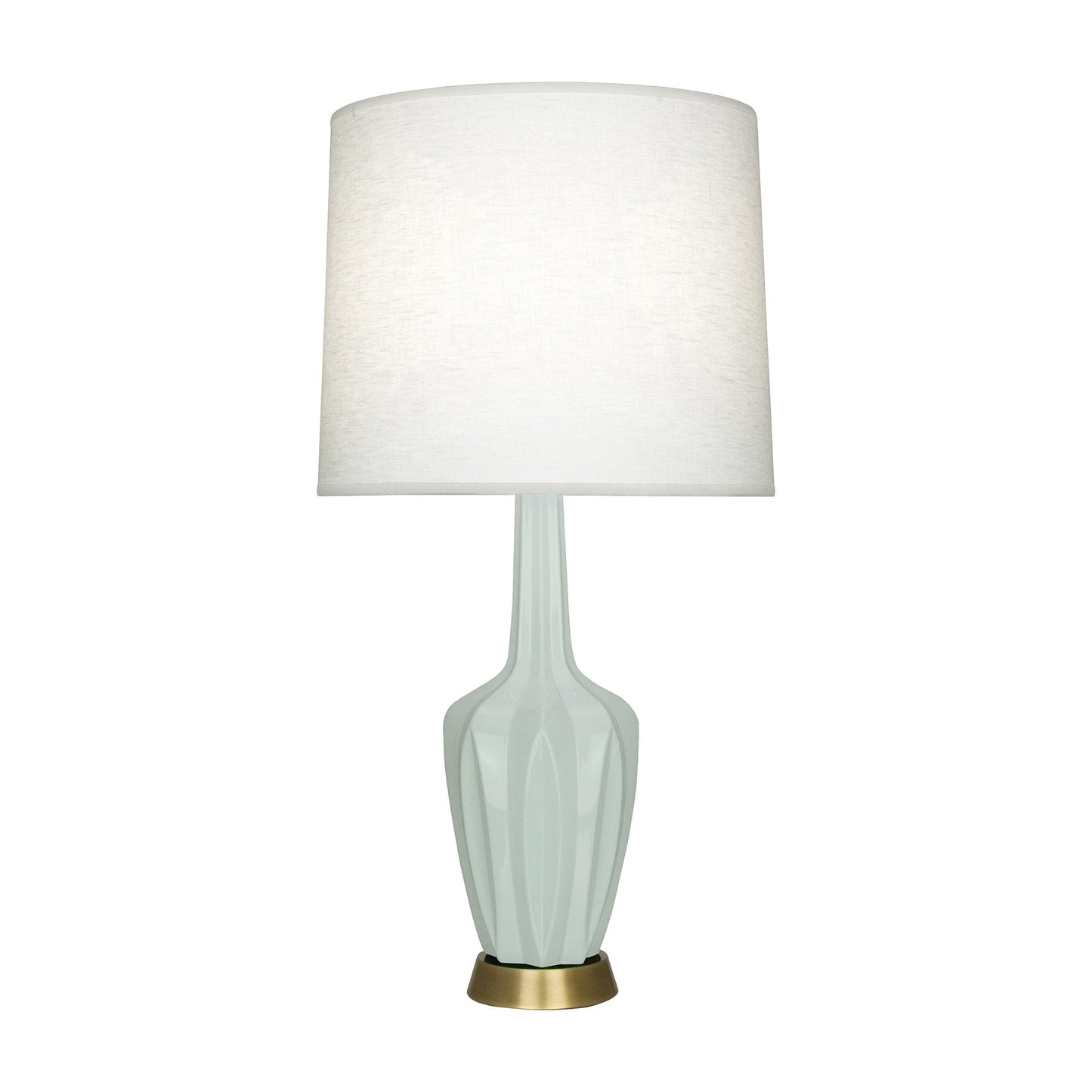 Emma Table Lamp in Celadon/Warm Brass (Large).