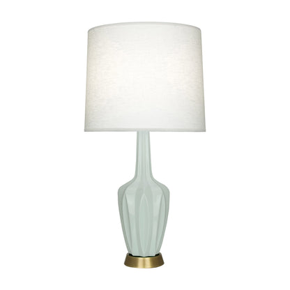 Emma Table Lamp in Celadon/Warm Brass (Large).