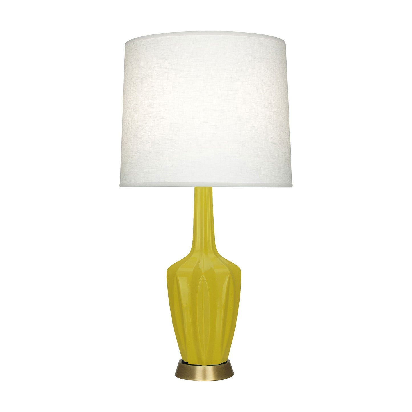 Emma Table Lamp in Citron/Warm Brass (Large).