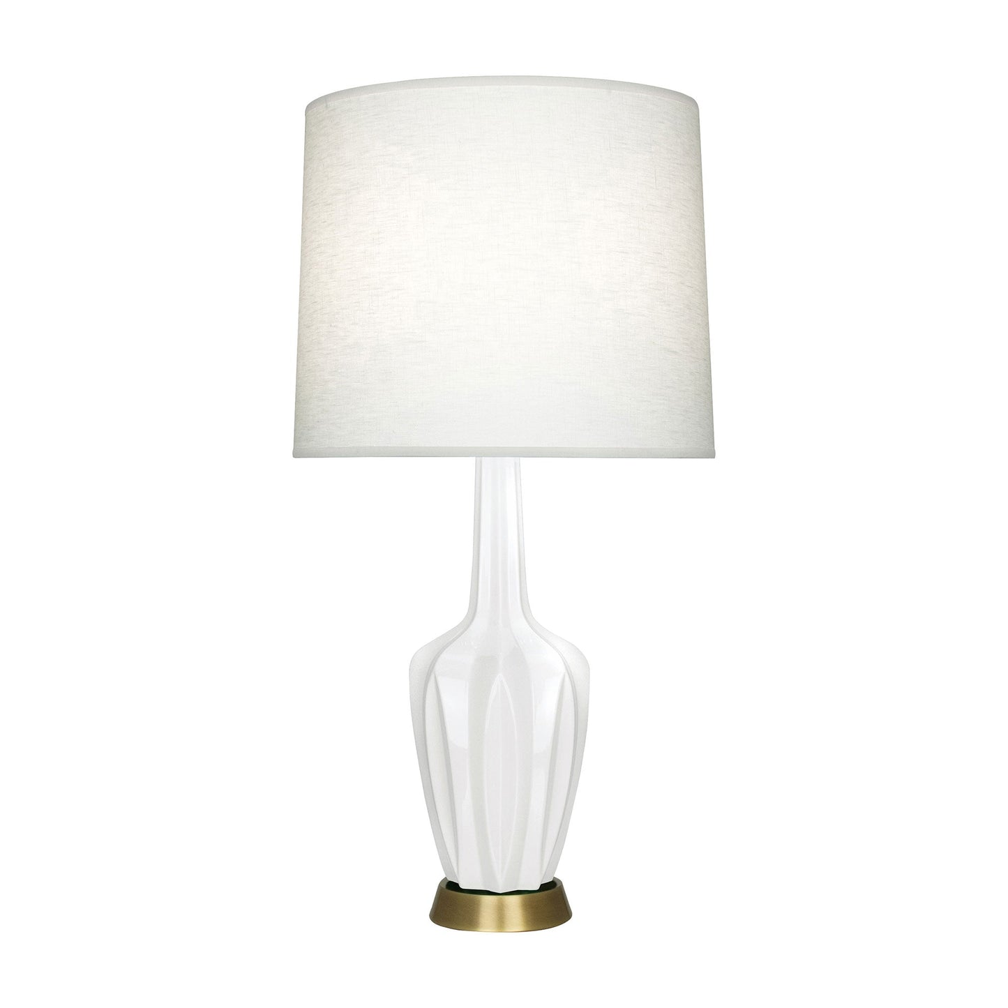 Emma Table Lamp in Lily/Warm Brass (Large).