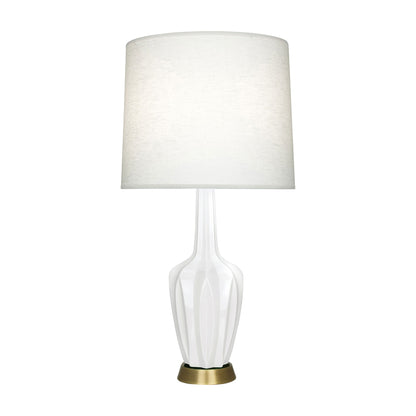 Emma Table Lamp in Lily/Warm Brass (Large).