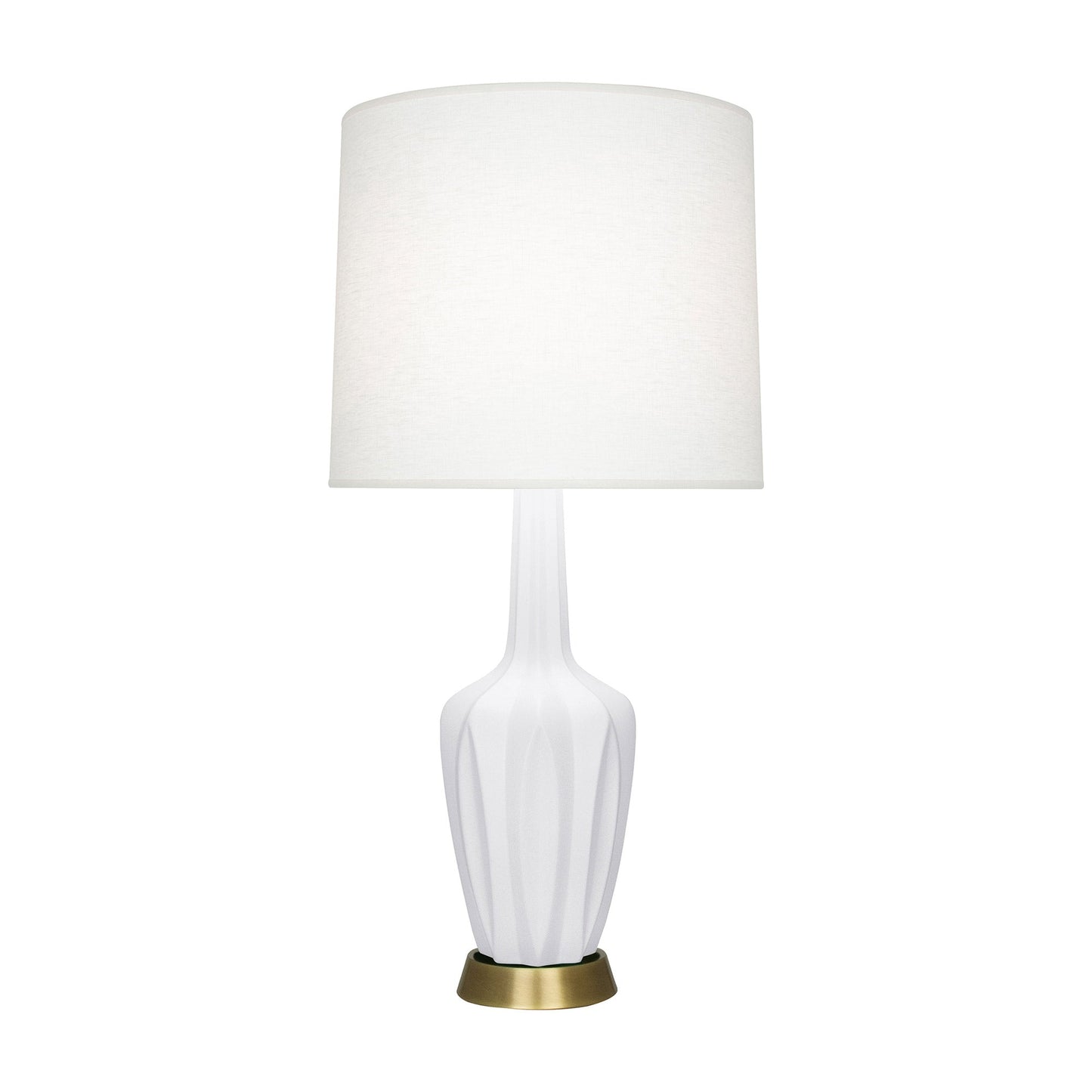 Emma Table Lamp in Matte Daisy/Warm Brass (Large).