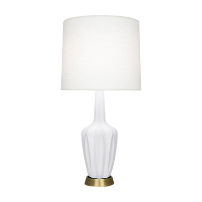 Emma Table Lamp in Matte Daisy/Warm Brass (Large).