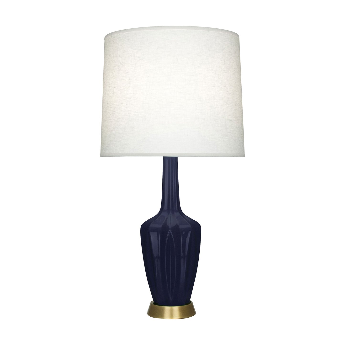 Emma Table Lamp in Midnight Blue/Warm Brass (Large).