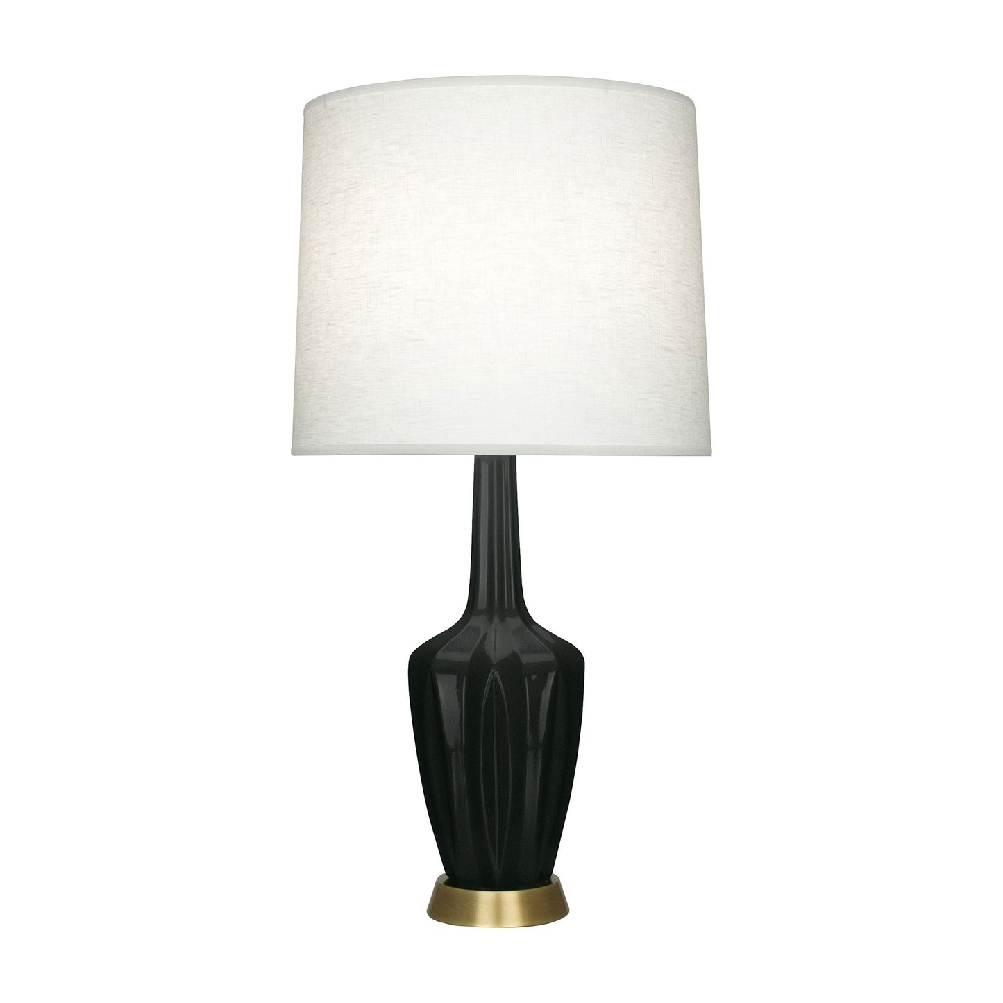 Emma Table Lamp in Obsidian/Warm Brass (Large).