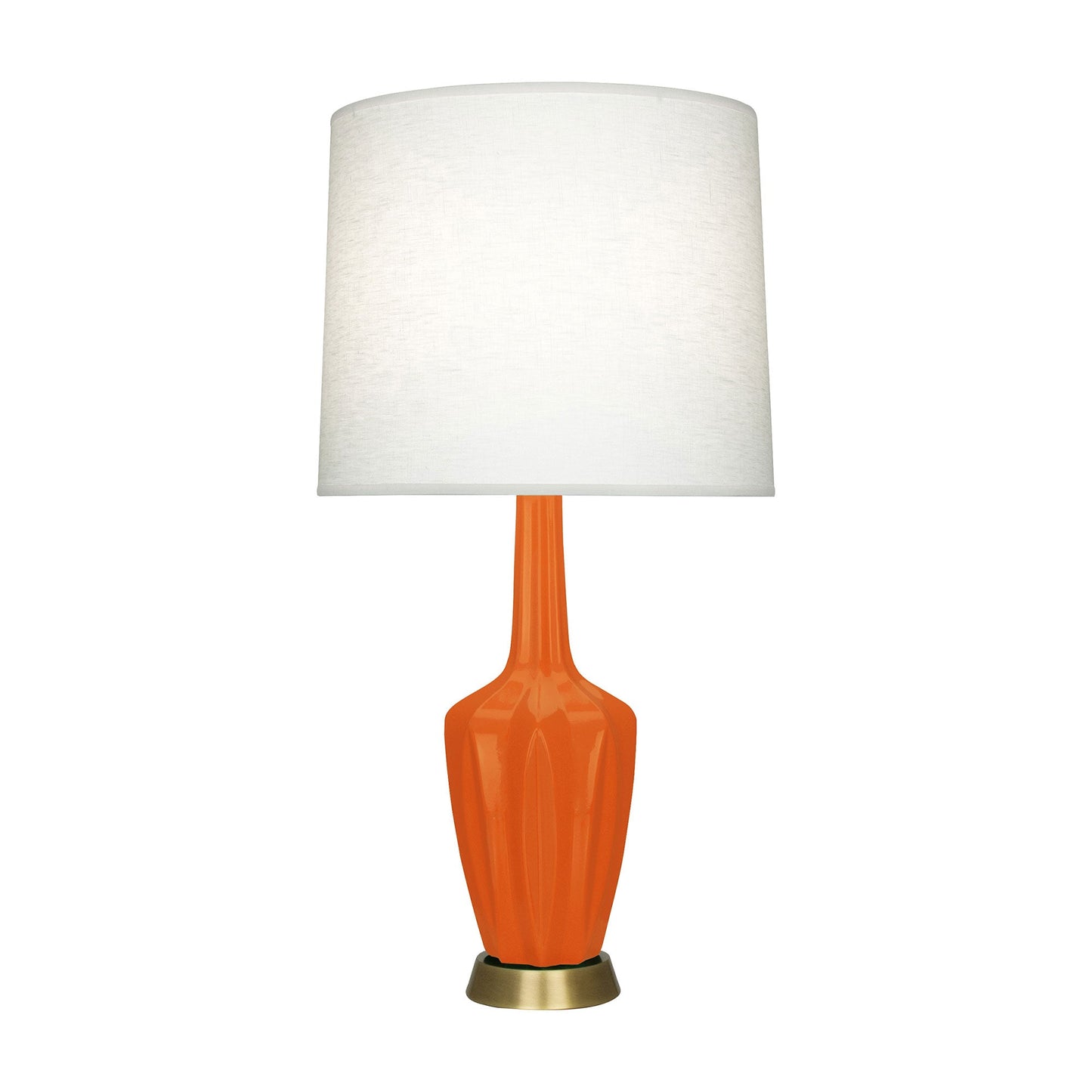 Emma Table Lamp in Pumpkin/Warm Brass (Large).