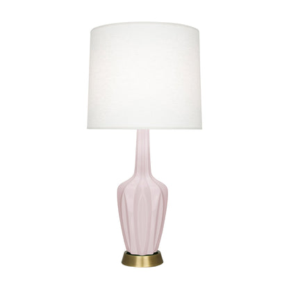 Emma Table Lamp in Rose Water/Warm Brass (Large).