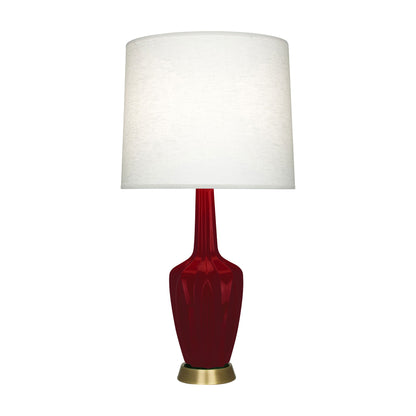 Emma Table Lamp in Sangria/Warm Brass (Large).